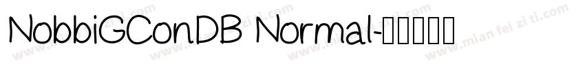 NobbiGConDB Normal字体转换
